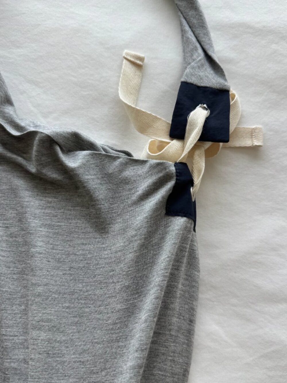 Gray paloma wool halter neck wool tank top with tie excellen con - Picture 2 of 4